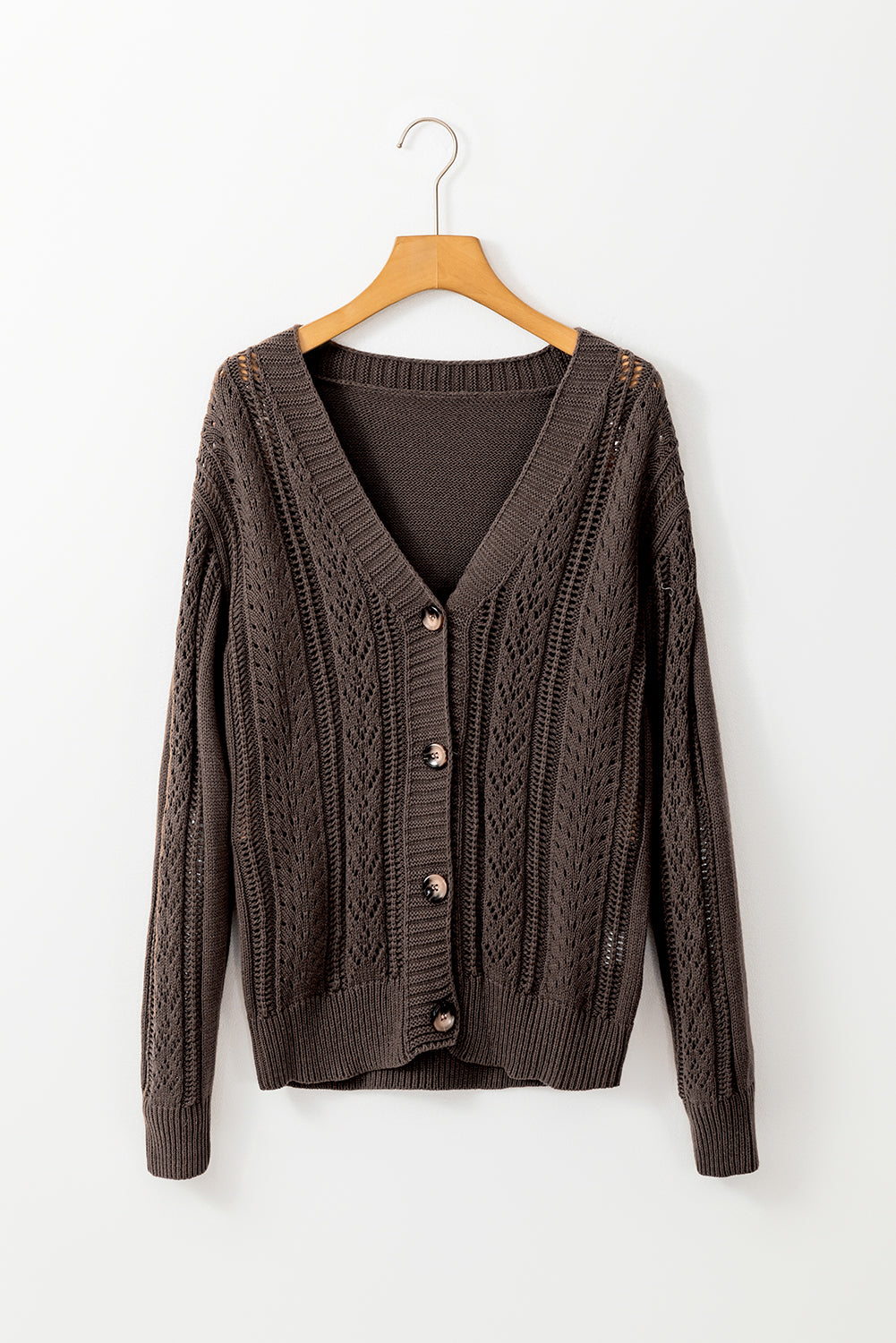 The Hazel Cardigan-Mocha