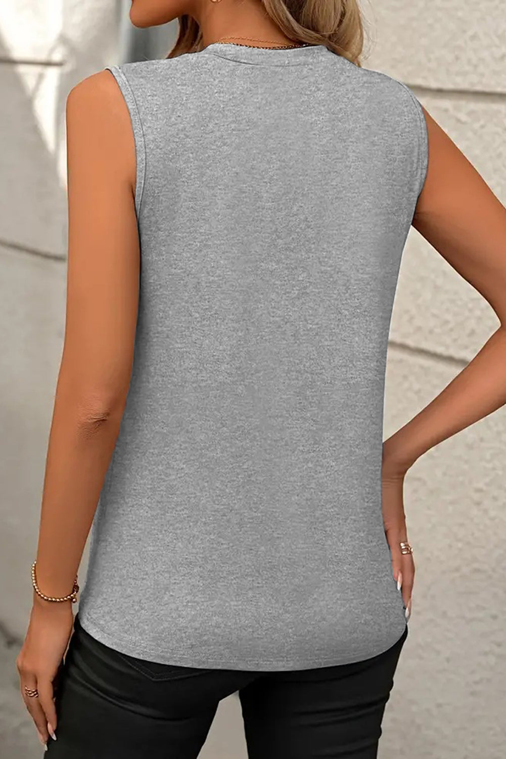 Helen Tank Top-Gray